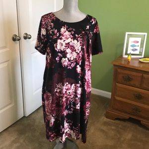 Fall floral dress